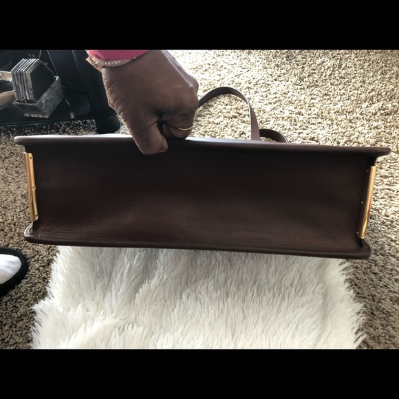 Louise et cie brown Jael  leather tote. - Picture 5 of 7